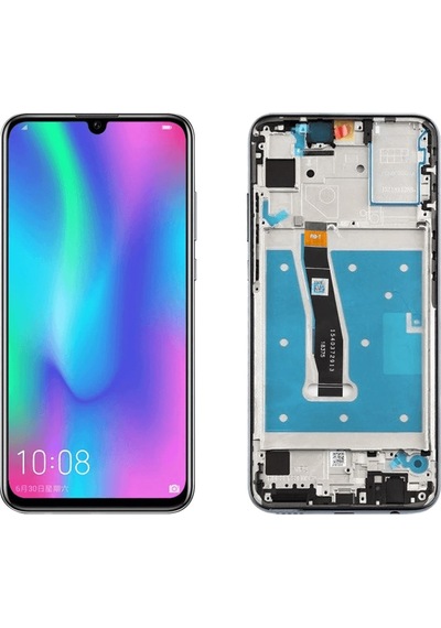 Honor 10 Lite Uyumlu Lcd Ekran Dokunmatik Siyah Çıtalı Servis