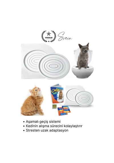 Kedi Kedi Klozet Alıştırma Seti Wc Uyumlu Kum Kabı Tuvalet Eğitim Aparatı Yavru & Yetişkin İçin