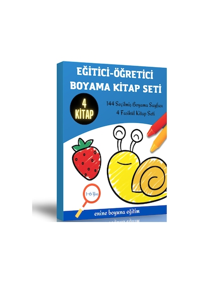Eğitici-Öğretici Boyama Kitap Seti (144 Boyama Sayfası)