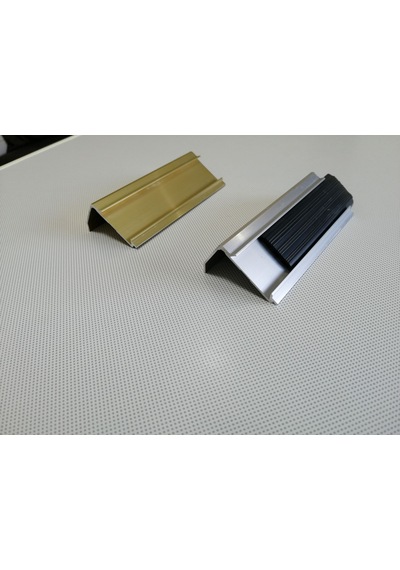 Fitilli Basamak Profili - Lastikli Basamak Burun Profili 300 Cm-Silver
