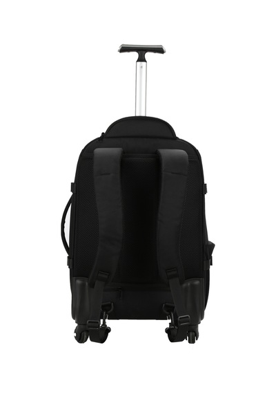Baggaj S24121 Çekçekli Sırt Çantası Black