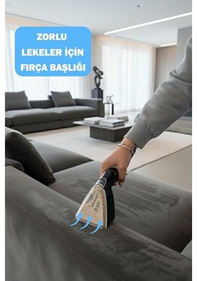 Ayrex Womıdı Dy-506f Halı Ve Koltuk Yıkama Makinesi, 500w Güç, 1600ml Su Tankı, 1.8m Hortum, Dijital Ekran, Siyah