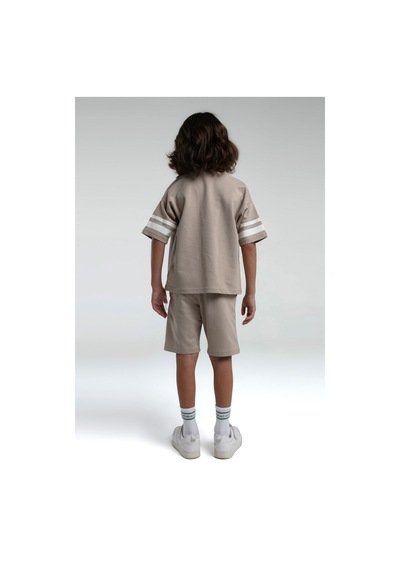 Rolypoly Erkek Çocuk Krem Bermuda Takım Rp3566-c-v4 Krem