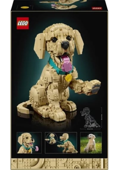 LEGO® Icons Yavru Golden Retriever 11384 - Yetişkinler için Dekoratif Hayvan Figürü Yapım Seti (2102 Parça)