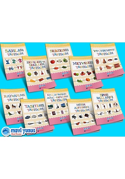 Bakalım Öğrenelim Dizisi 10 Kitap 2-3-4 Yaş