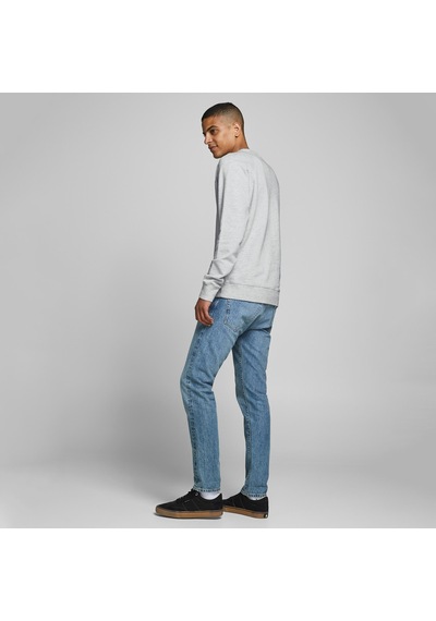 Jack & Jones Erkek Sweatshırt 12164976-whıte 12164976-whıte Gri Gri