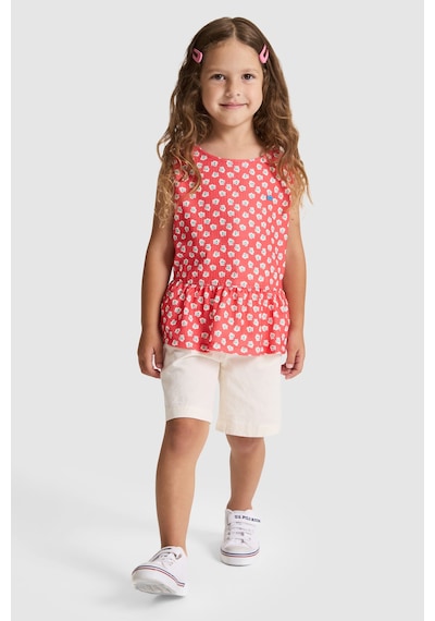 U.s. Polo Assn. Kız Çocuk Kırmızı Tişört 50325632-vr213 Rısk Red