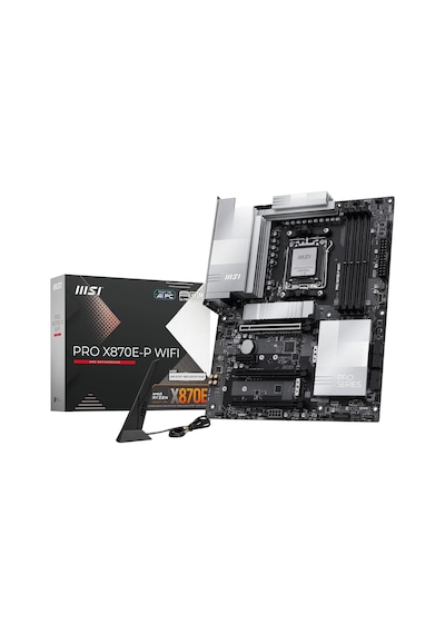 Msı Pro X870e-p Wıfı Am5 Ddr5 8200mhz Oc 3x M.2 Usb4 Gbps Hdmı 5g Lan Wıfı 7 Rgb Atx Sku: Smg8690010080691