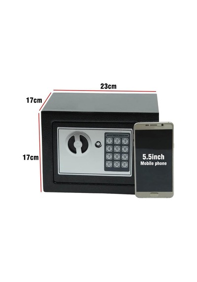6387 Elektronik Şifreli Mini Çelik Para Kasası