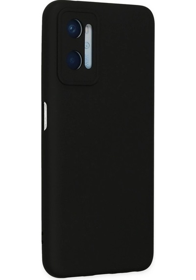 Gld-spt- Newface Oppo A96 Kılıf Nano İçi Kadife Silikon - Siyah