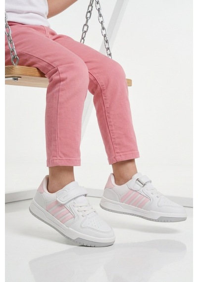 Lafonten 752 F Beyaz-pembe Cırtlı Kız Çocuk Spor Ayakkabı Beyaz - Pembe