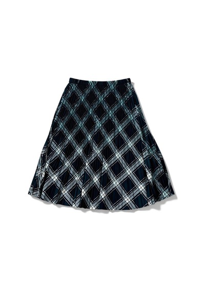 Eren Style Pileli Pamuklu Dijital Piliseli Beli Lastikli Etek 95 Cm - 38-46 Siyah
