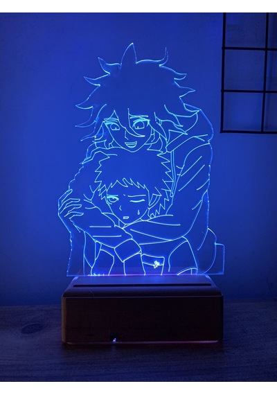 Danganronpa Nagito Komaeda Hajime Hinata 16 Renk Gece Lambası Çok Renkli
