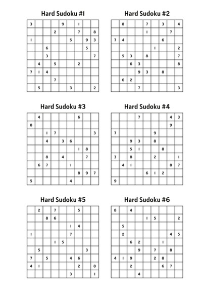 Zor Sudoku Kitabı 1200 Sudoku Ansiklopedik Boy