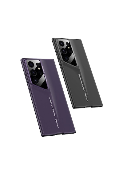 Zore Galaxy Uyumlu S23 Ultra Kılıf Ultra İnce Kamera Korumalı Sert Rubber Procase Kapak- Mor