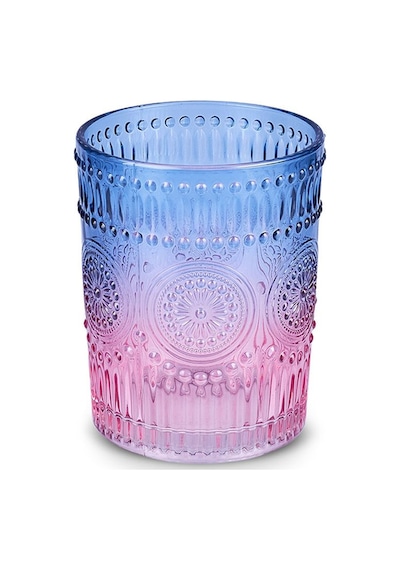 Karaca  Sunflower Su Bardağı 250 Ml Mavi Pembe
