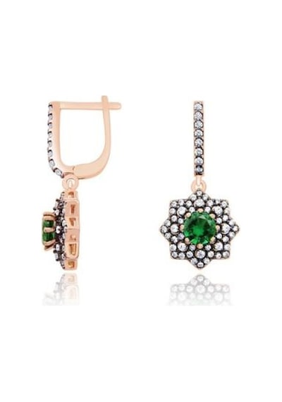 Gülaylar - Altın 14 Ayar Renkli Fantazi Küpe N11.12235
