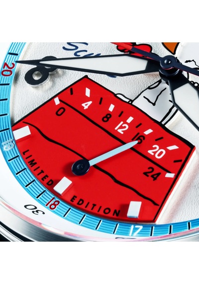 Avı-8 Hawker Hurricane Av-4151-02 Mckellar Dual Time Peanuts Snoopy Flying Ace Limited Edition Erkek Gri