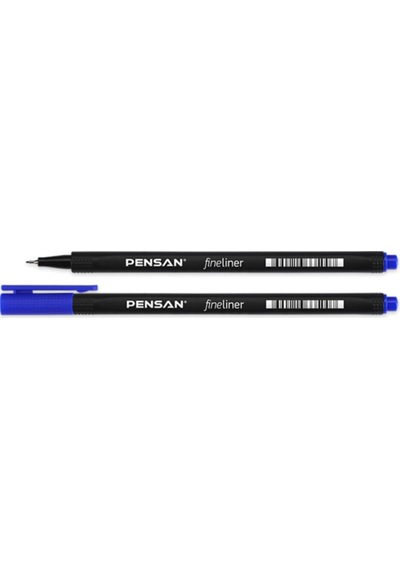 6500 Fineliner Keçe Uç Kalem 0,4 Mm Mavi 10 Lu Paket Pe6500flmavi