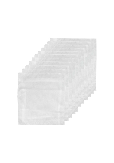 Elif Mira 12li Paket Klasik Cep Hediyelik Bayram Mendili %100 Pamuklu 30x30 Cm Çok Renkli