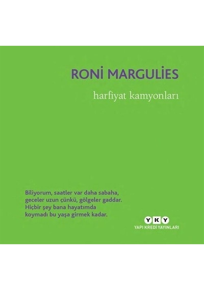 Harfiyat Kamyonları - Roni Margulies - Yapı Kredi Yayınları