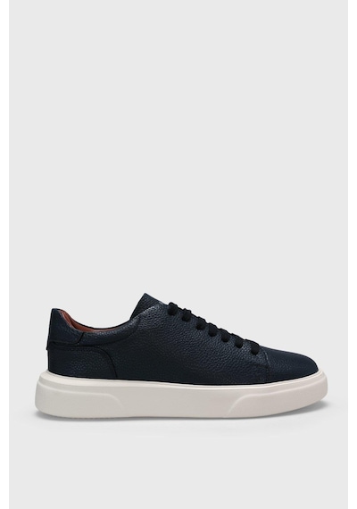 Lufian Tommy Lacivert Erkek Deri Sneaker Lacivert