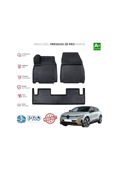Megane E - Tech Araca Özel 3d Paspas 2022 2023 2024 2025