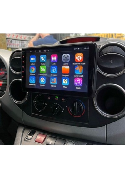 Foxus Citroen Berlingo 2015 2018 64gb Hafıza Android Dokunmatik Ekran Oto Teyp - Carplay Wifi Gps Bluetooth Kamera Destekli Oem