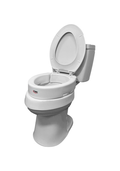 Carex Uzatılmış Menteşeli Klozet Kapağı Yükselticisi, Tuvalete 8 Cm Yükseklik Ekler, 136 Kg Ağırlık Kapasites Diğer