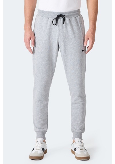 Slazenger Frenzy Erkek Fermuar Cepli Gri Eşofman Altı Gri