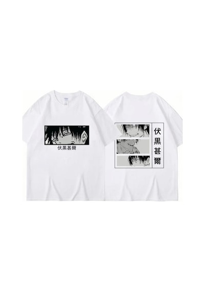 Anime Jujutsu Kaisen Toji Eyes Ön Arka Unisex T-shirt 001