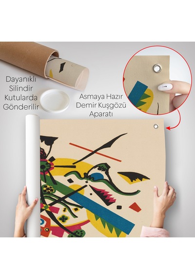 Wassily Kandinsky - Küçük Dünyalar Duvar Örtüsü - Small Worlds-7495