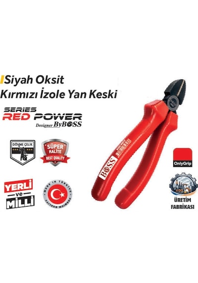Boss 160 Mm Siyah 85613 Oksit Yan Keski Kırmızı İzole 6 Adet