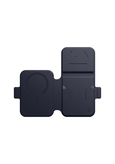 İphone 18 Pro Max Kılıf M-safe Özellik Amazingthing Titan Lens Flip Serisi Kartlıklı Kapak Lacivert
