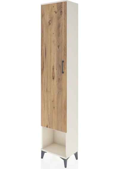 Arges Dolap 2 Raflı Tek Kapaklı Tek Askılı 44x30x221 Aytaşı-çam Aytaşı