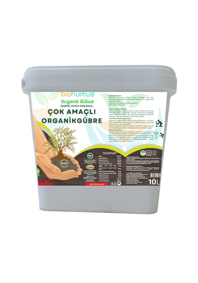 Biohumus Organik Gübre Bitki Besin Gübresi 10 Litre