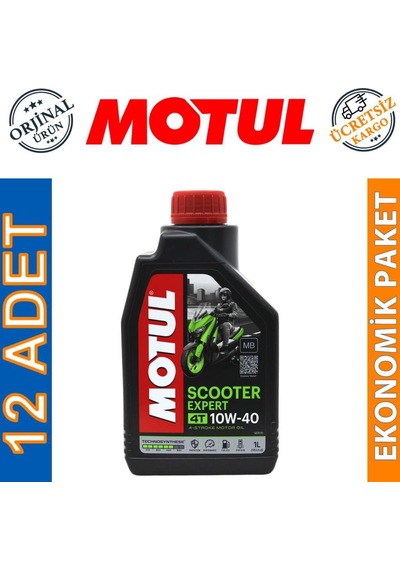 Motul Scooter Expert 10W-40 Mb 4t 1 L 4 Zamanlı Motor Yağı 12 A