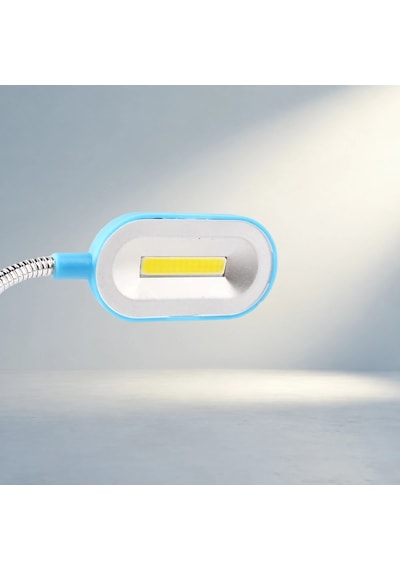 Pratik Mıknatıslı Led Masa Lambası Kompakt Tasarım Açık Ahşap
