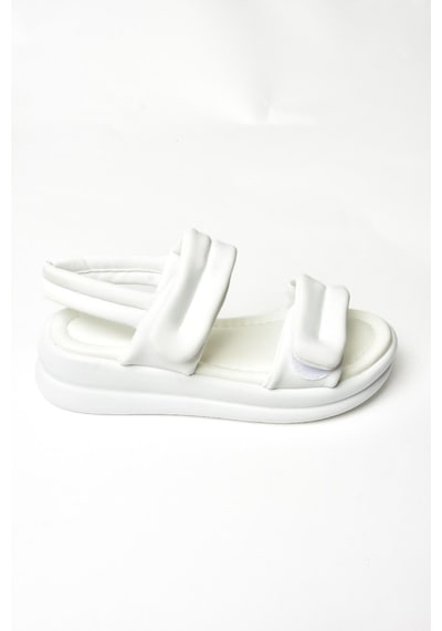 Fox Shoess973910409 Beyaz Kadın Sandalet Beyaz