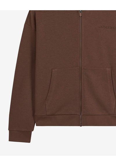 Skechers W Essential Full Zip Sweatshirt Kadın Kahverengi Sweatshirt S2610016-2070