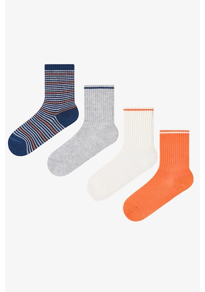 Penti Renkli Erkek Çocuk Energic Orange 4'lü Tenis Soket Çorap