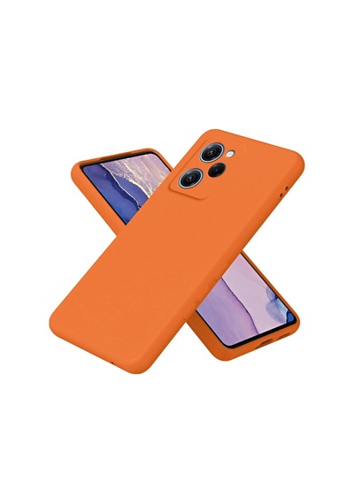 Poco X5 Pro 5g Nano İçi Kadife Silikon - Turuncu