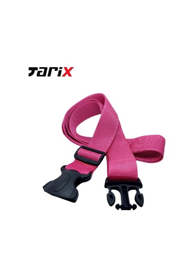 Tarix 2 Adet Pembe Valiz Kemeri + 1 Adet Beyaz Valiz Etiketi Pembe