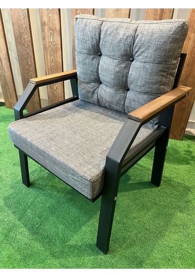 Ard & Garden Kavacık 3+1+1+masa Bahçe Mobilyası, Balkon Çay Seti, Bahçe Koltuk Takımı Gri