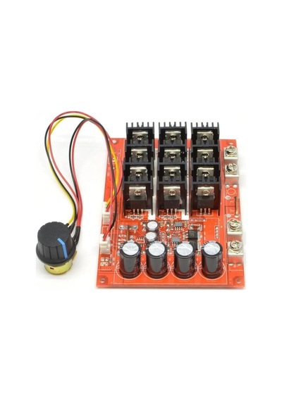 Max Dc 10v-50v 60a 3000w Pwm Motor Hız Kontrol Kartı
