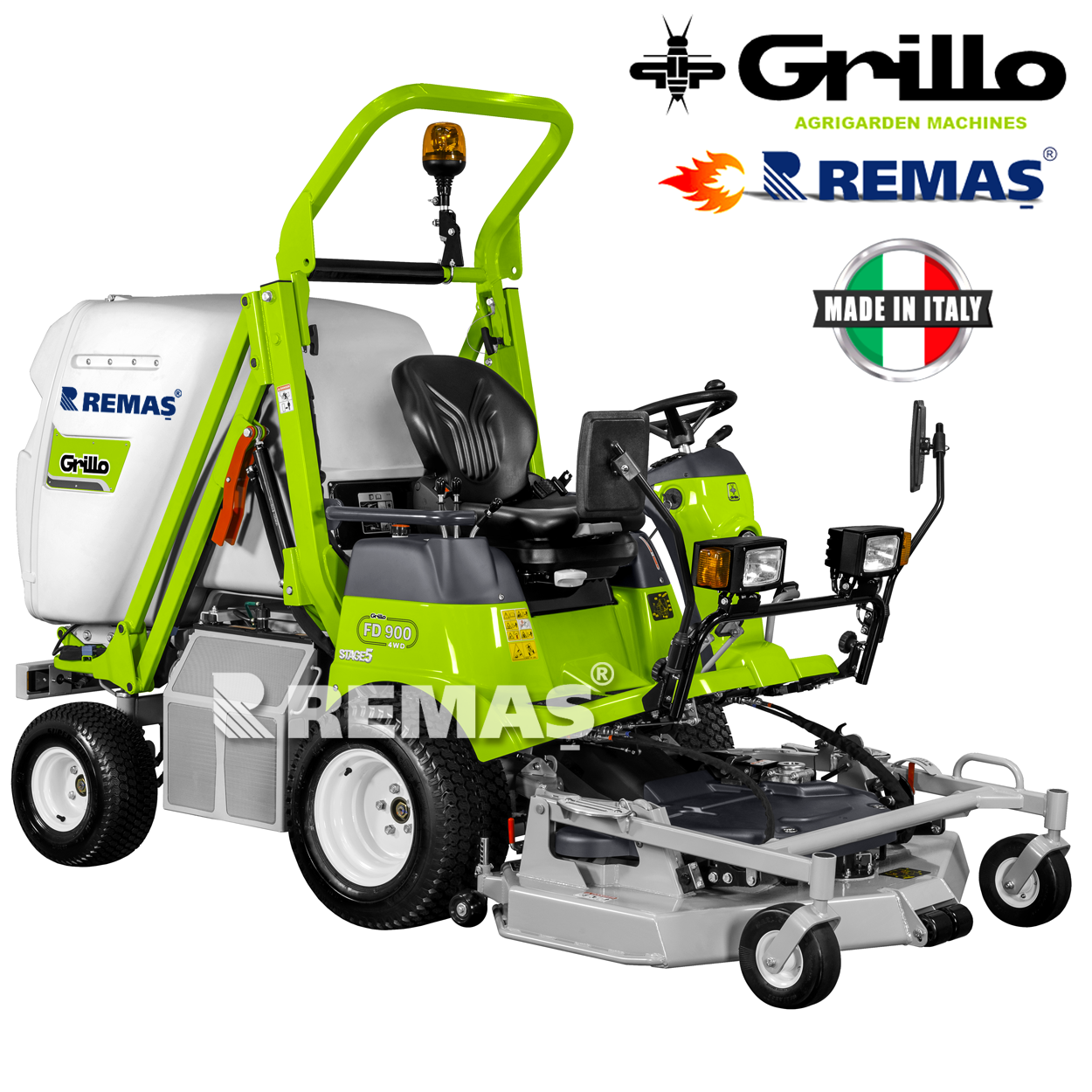Grillo Fd900 Oturaklı 25 Hp Dize 4 X4 L Çim Biçme Makinesi Çim Traktörü