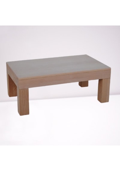 Orta Sehpa KÜT Model Ahşap Kayın Ayak Mdf HAM Tabla Kutu içinde sevk El Yapım