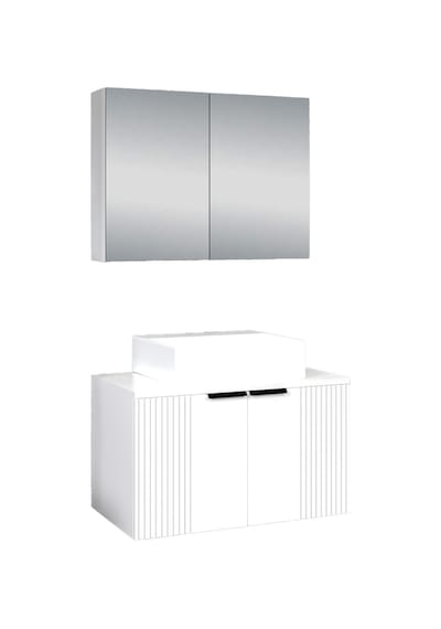 %100 Mdf 80 Cm Chester Banyo Dolabı Beyaz %100 Mdf 80 Cm Chester Banyo Dolabı Beyaz
