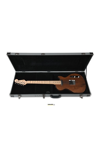 Elektro Gitar Telecaster Ceviz Custom Yıllanmış Ağaç Kişiye Özel Siyah