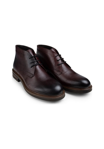 Deery Hakiki Deri Bordo Erkek Bot Bordo (539875700)